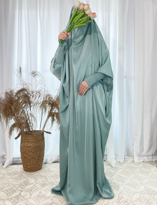 Mint Green One Piece Jilbab