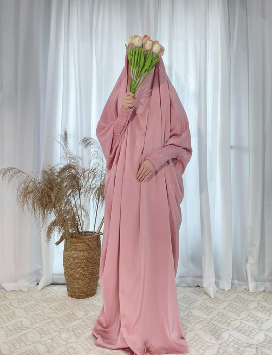 Pink One Piece Jilbab