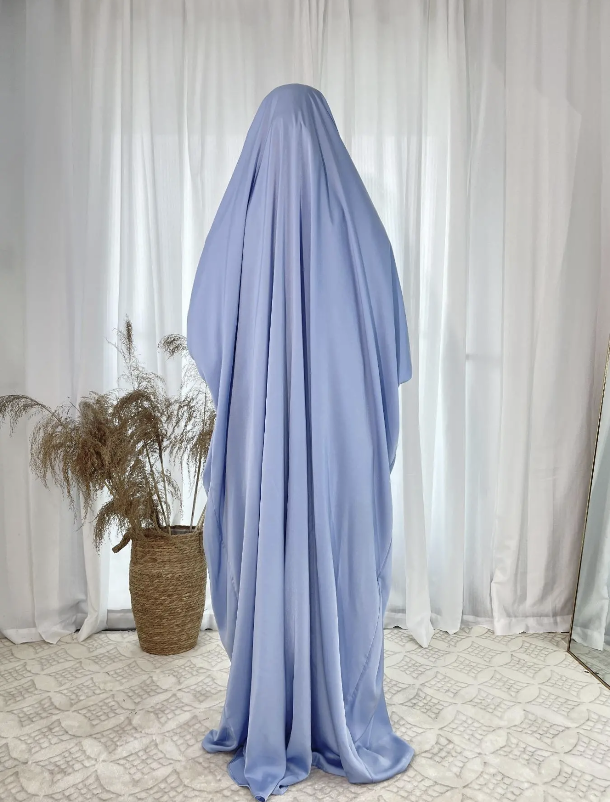 Blue One Piece Jilbab