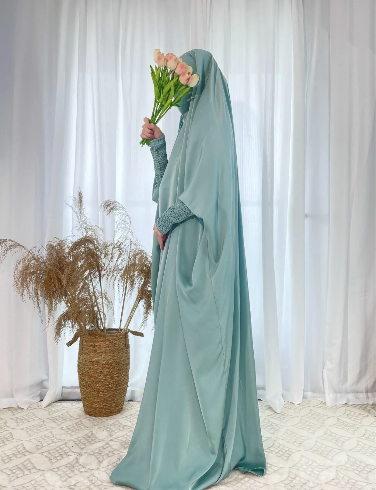 Mint Green One Piece Jilbab