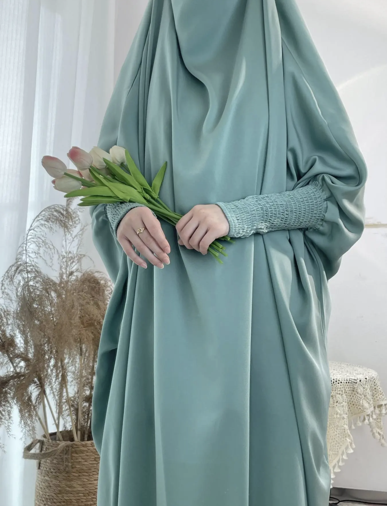 Mint Green One Piece Jilbab