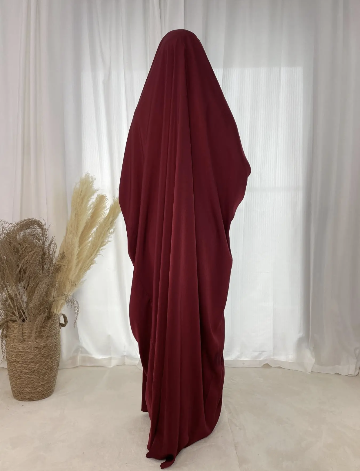 Maroon One Piece Jilbab