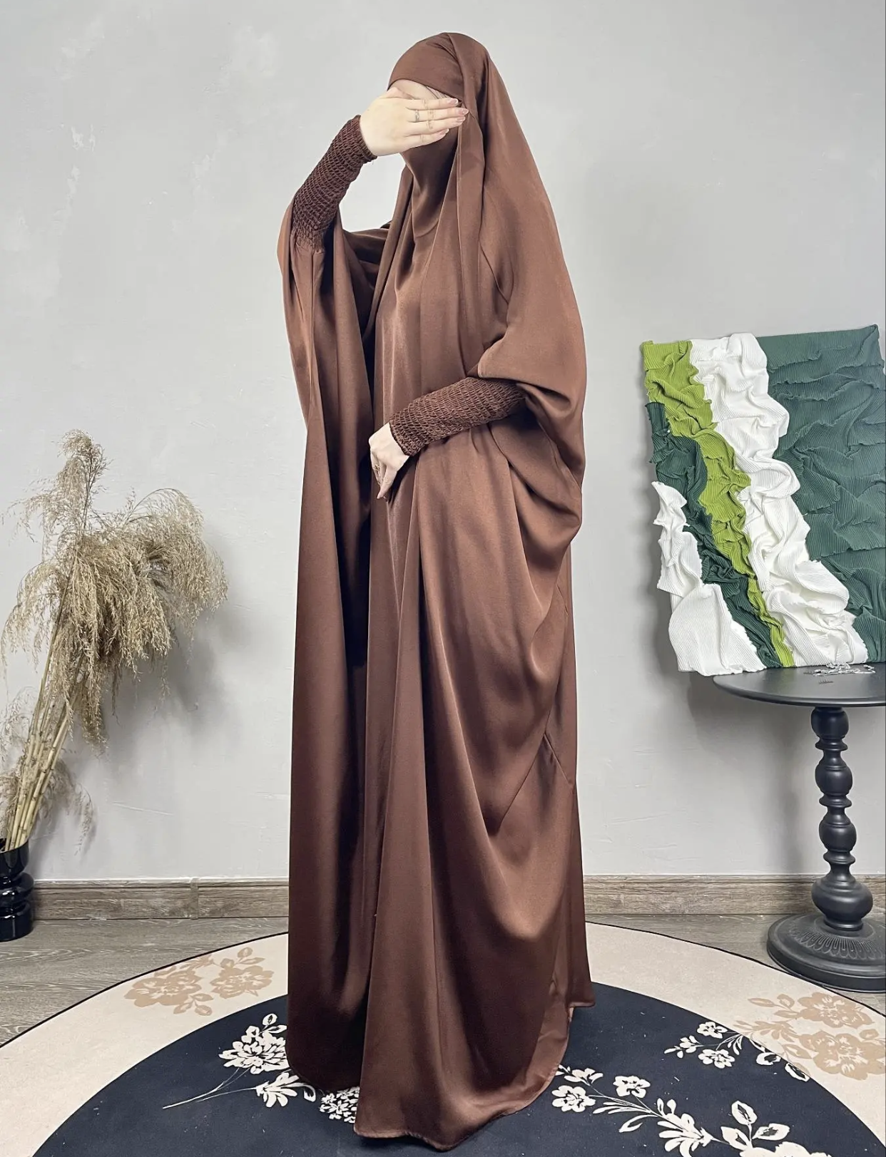 Coffee Brown One Piece Jilbab