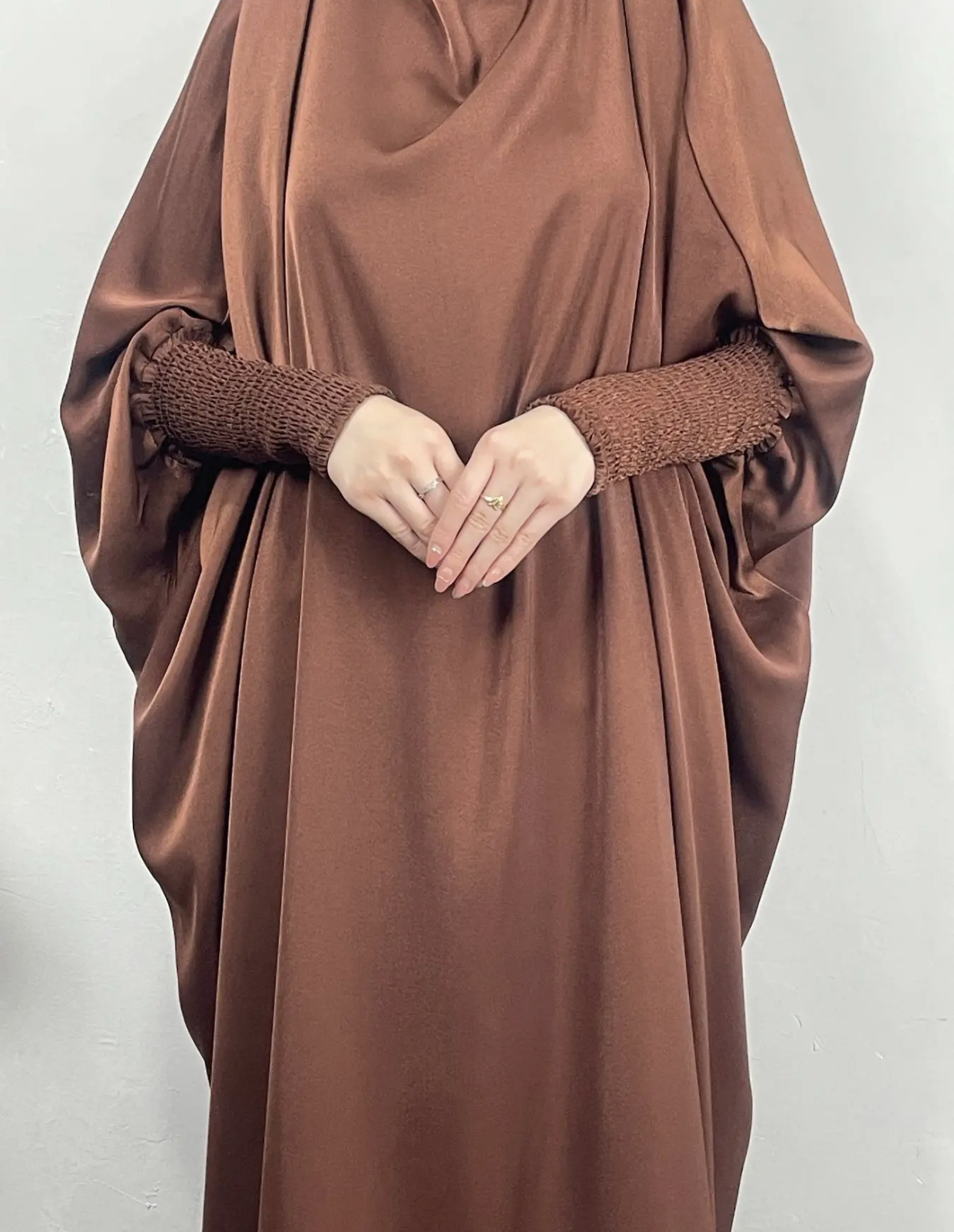 Coffee Brown One Piece Jilbab