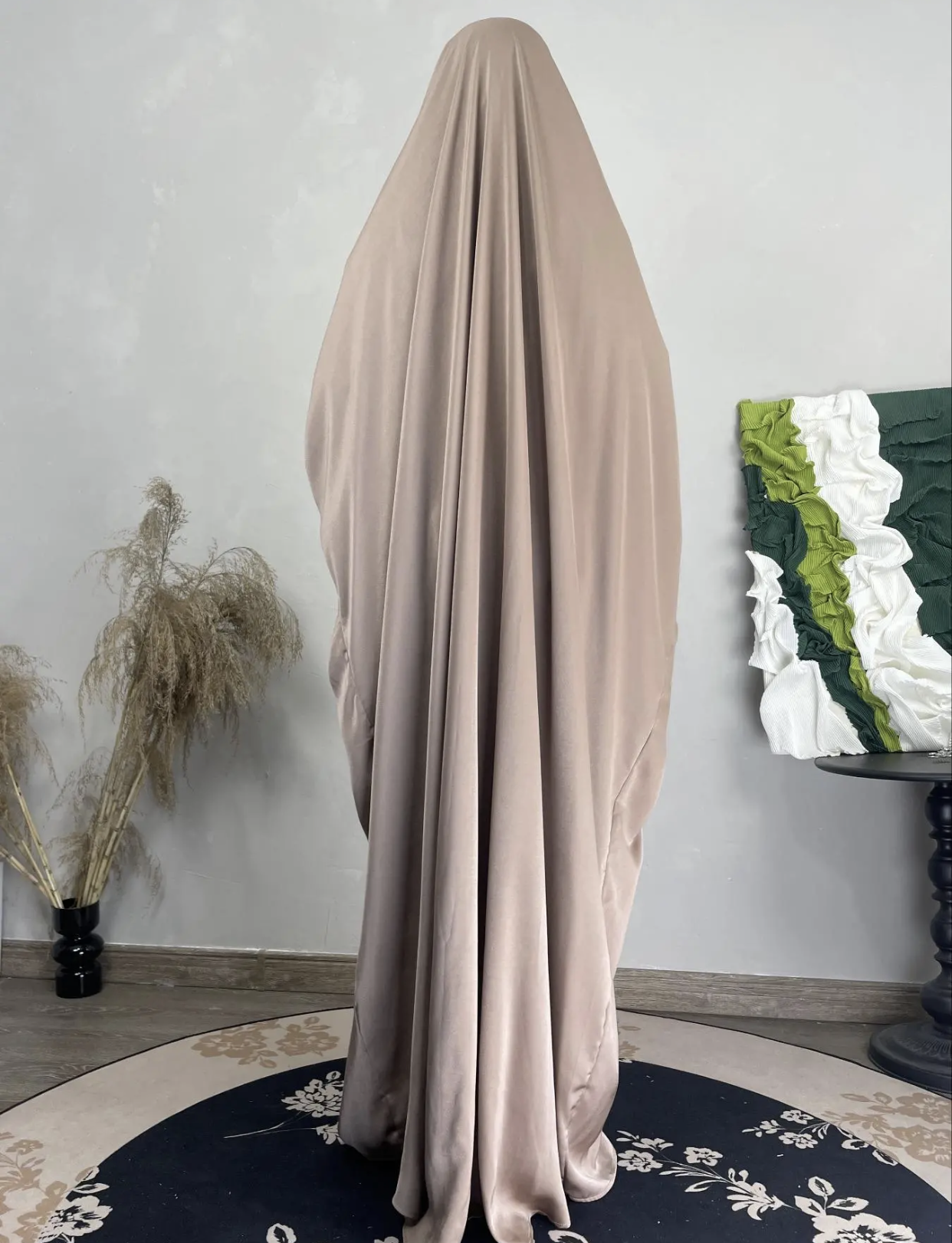 Beige One Piece Jilbab