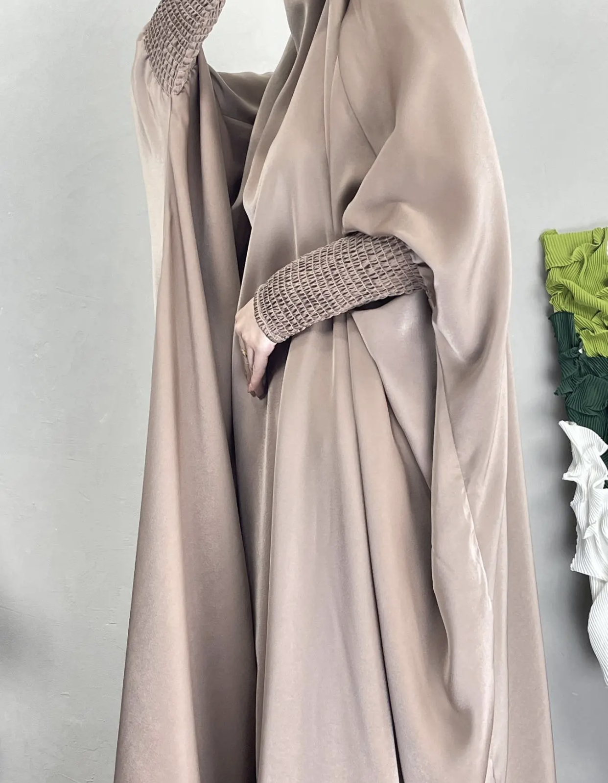 Beige One Piece Jilbab