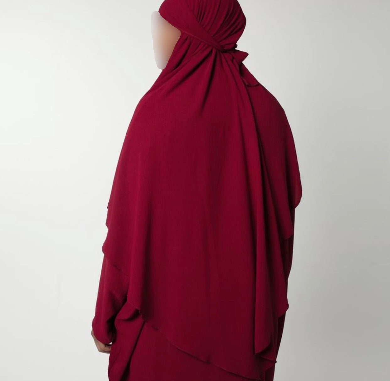 Maroon Single Layer Khimar