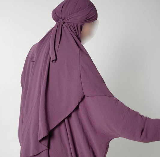 Mauve Single Layer Khimar