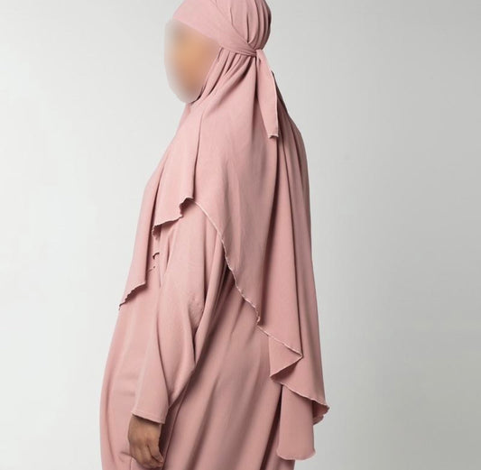 Nude Blush Single Layer Khimar