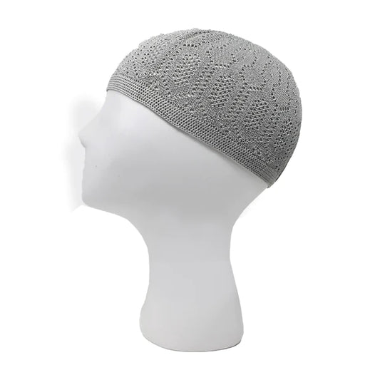 Grey Mercan Prayer Hat